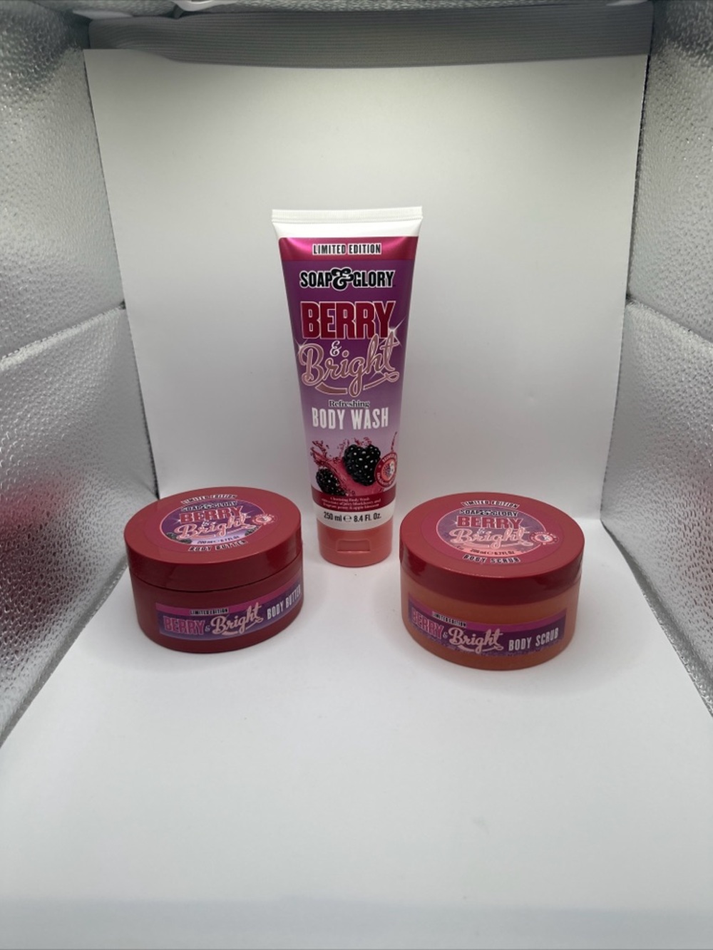 Soap & Glory Berry & Bright Trio - Pink and Red Packaging